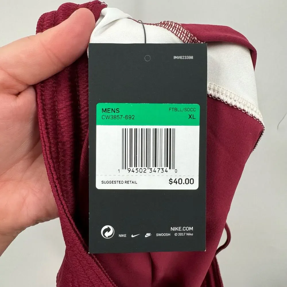 NWT Nike dry fit burgundy gym shorts
